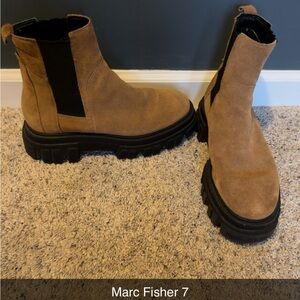 Marc Fisher Meron Suede Lug Boots